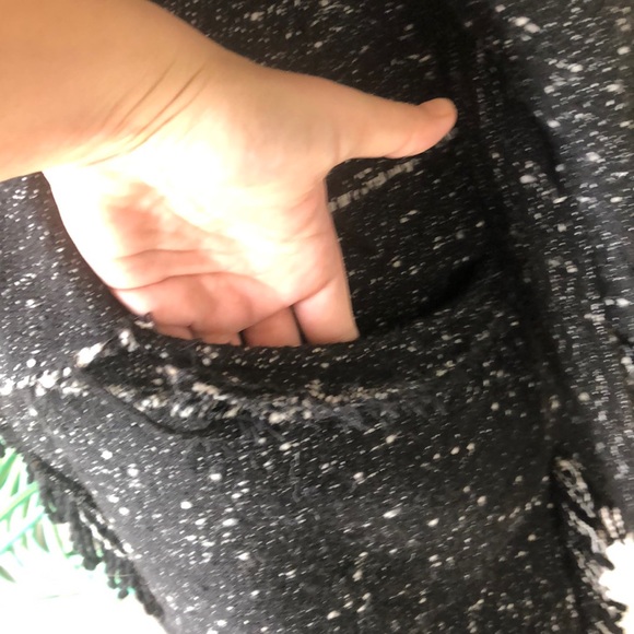 Free People Black/Gray/White Jacket/Sweater - Picture 3 of 9